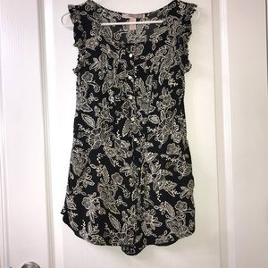 Forever 21 button up paisley romper